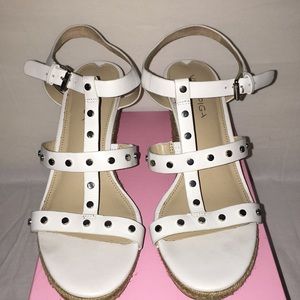 Via Spiga white sandals